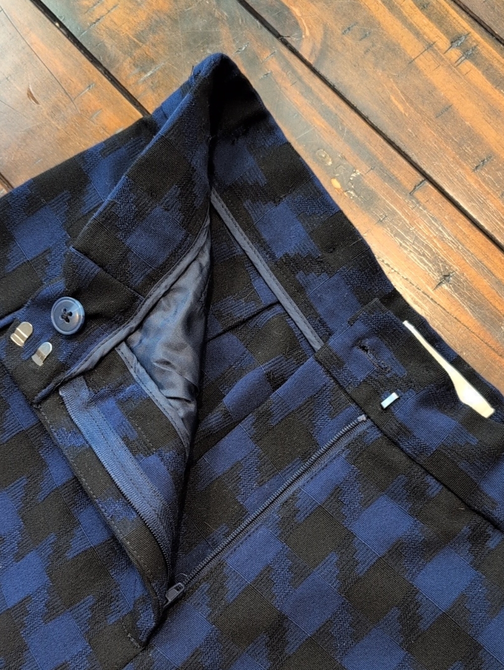 Anthropologie Wiley Windowpane Boot Cut Trousers - Picture 5 of 9